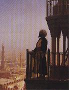 Jean - Leon Gerome Le Muezzin, the Call to Prayer. France oil painting artist